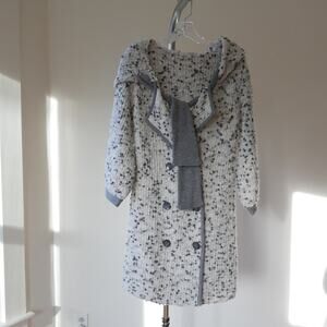 Brian Reyes | Chunky knit cardigan sweater coatigan with hood cozy warm wool